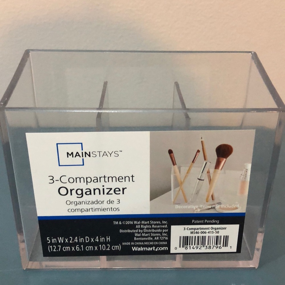 3 compartment organizer